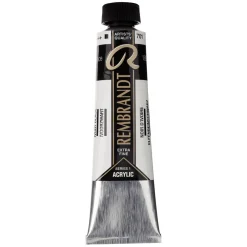 Rembrandt akrylfarve 40 ml Ivory Black - 701