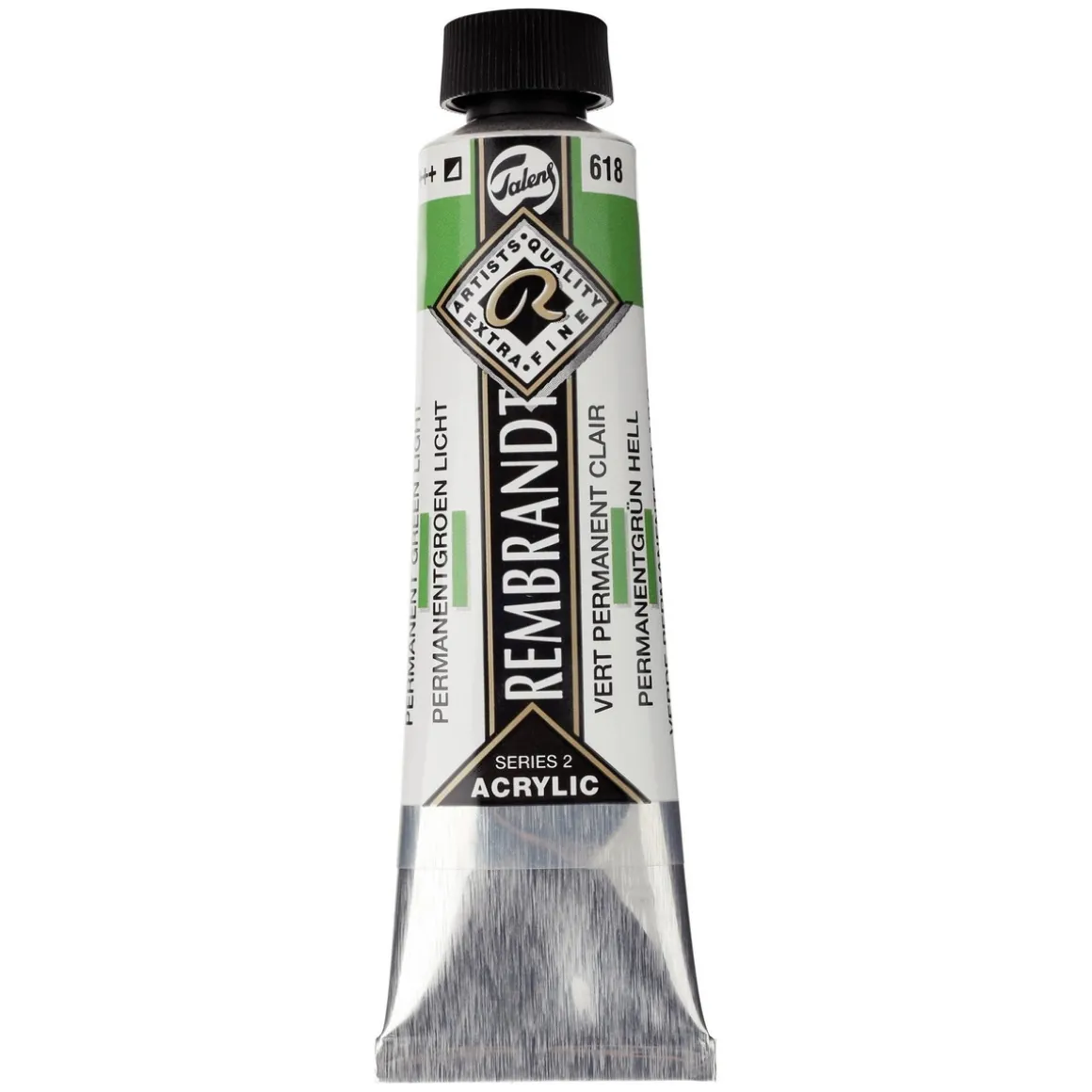 Rembrandt akrylfarve 40 ml Permanent Green Light - 618