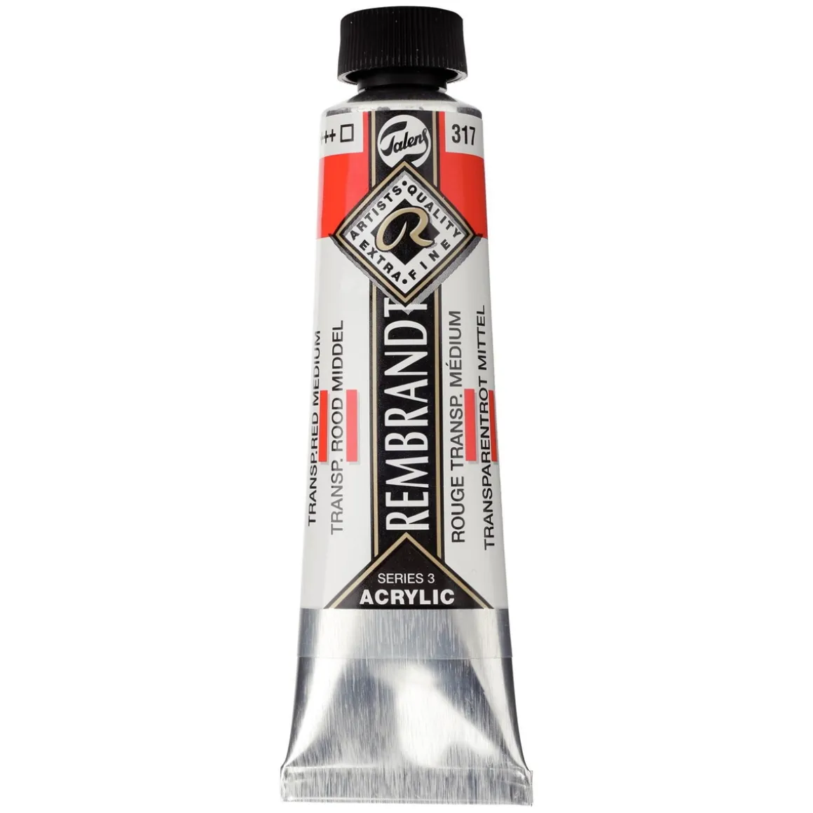 Rembrandt akrylfarve 40 ml Transparent Red Medium - 317