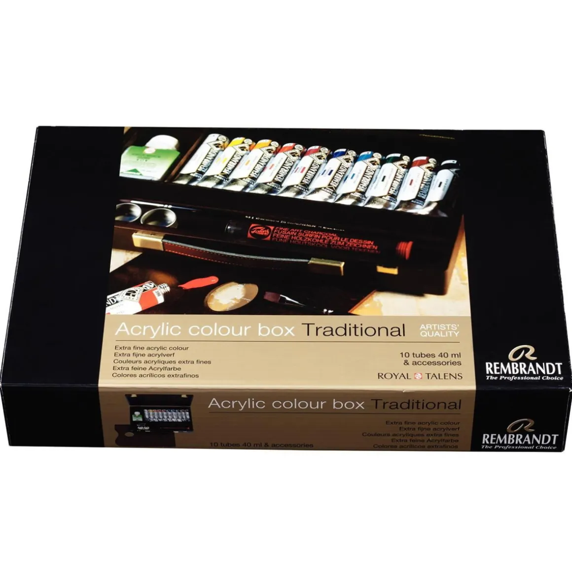 Rembrandt akrylfarve Traditional Box 10x40 ml