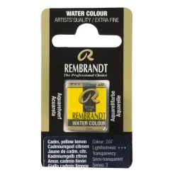 Rembrandt akvarelfarve half pan – Cadmium Yellow Lemon 207