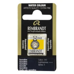 Rembrandt akvarelfarve half pan – Aureoline 242