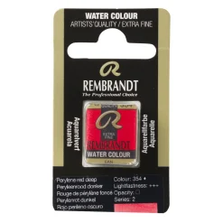 Rembrandt akvarelfarve half pan – Perylene Red Deep 354