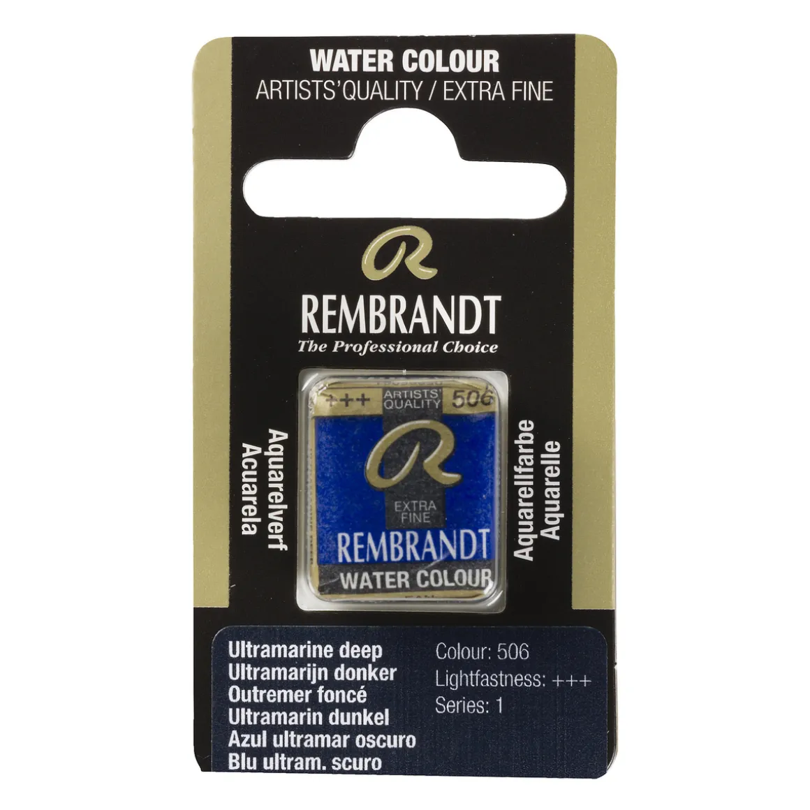 Rembrandt akvarelfarve half pan – Ultramarine Deep 506