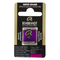 Rembrandt akvarelfarve half pan – Quinacridone Purple Blue 593