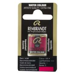 Rembrandt akvarelfarve half pan – Benzimidazolone Violet 595