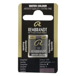Rembrandt akvarelfarve half pan – Graphite 840