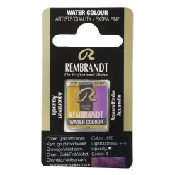 Rembrandt akvarelfarve half pan – Chameleon Gold Red Violet 860