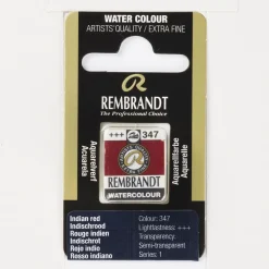 Rembrandt akvarelfarve half pan – Indian Red 347