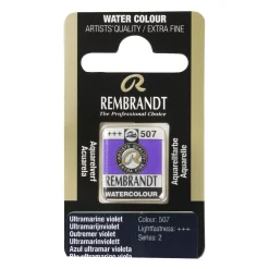 Rembrandt akvarelfarve half pan – Ultramarine Violet 507