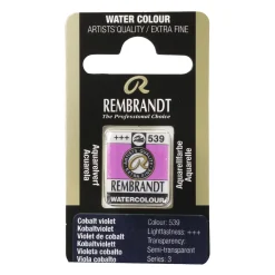 Rembrandt akvarelfarve half pan – Cobalt Violet 539