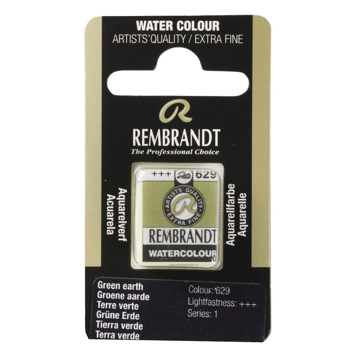 Rembrandt akvarelfarve half pan – Green Violet 629