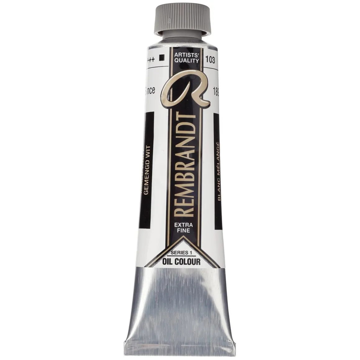 Rembrandt oliefarve 40 ml Mixed White (Safflower Oil) - 103