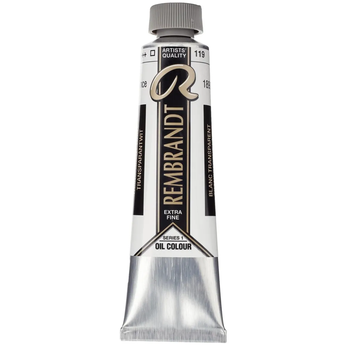 Rembrandt oliefarve 40 ml Transparent White (Safflower Oil) - 119