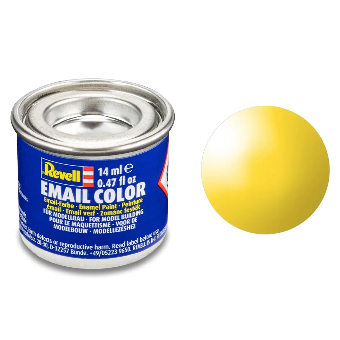 Revell hobbymaling 14 ml – Yellow/gloss