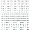 Rhinestone stickers iriserende krystal – 496 perlestickers. Ø3, 4, 5, 6 mm