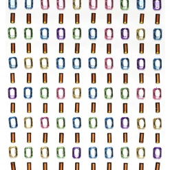 Rhinestone stickers is – lav 120 isformede perlestickers i forskellige farver! L 6/7 mm
