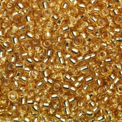 Rocaillesperle 6/0 guld semit.