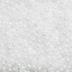 Rocaillesperle 6/0 hvid semitr