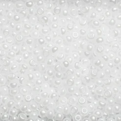 Rocaillesperle 9/0 hvid semitr