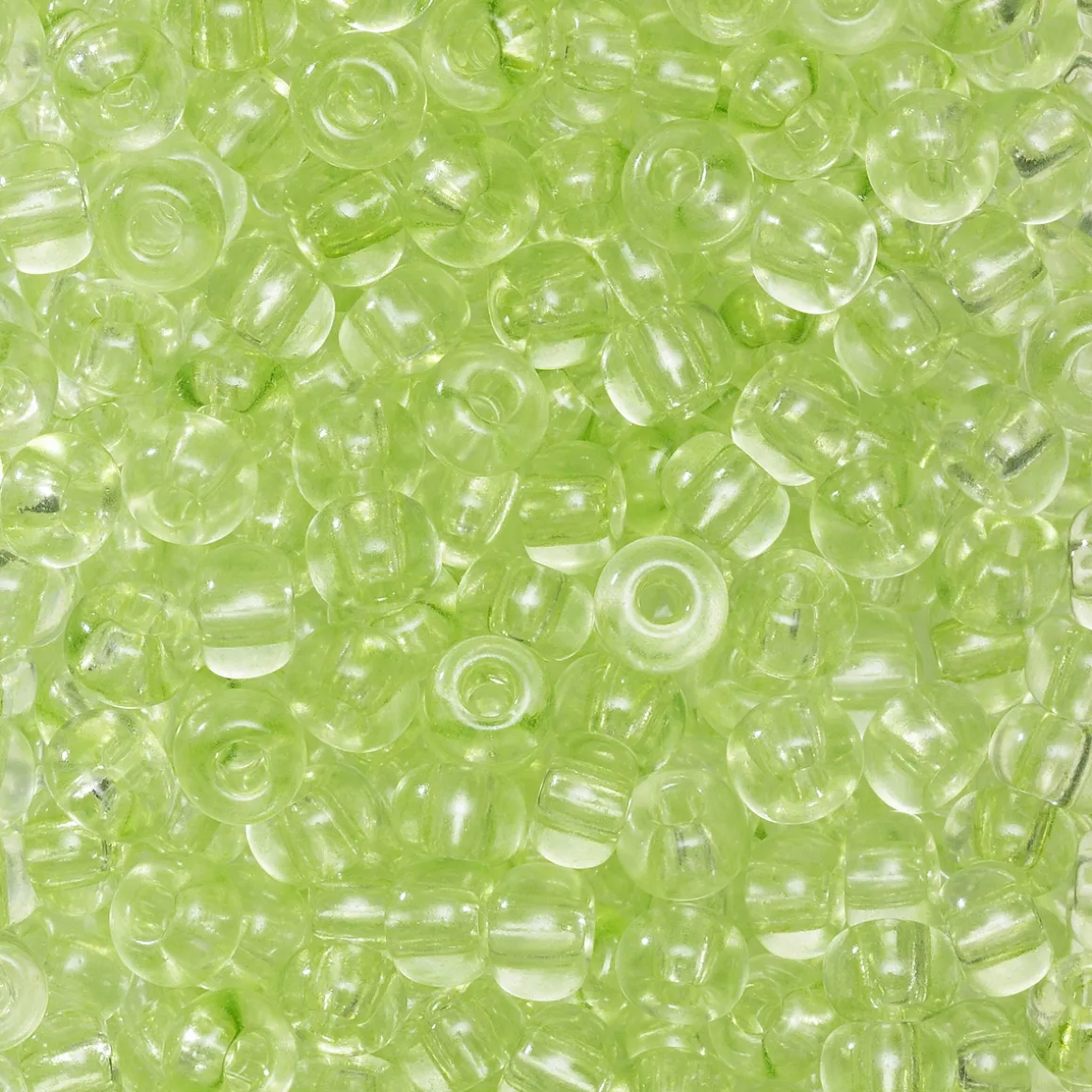 Rocaillesperle 6/0 l.grøn tran