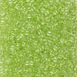 Rocaillesperle 9/0 l.grøn tran