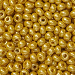 Rocaillesperle 6/0 lys guld uigennemsigtig