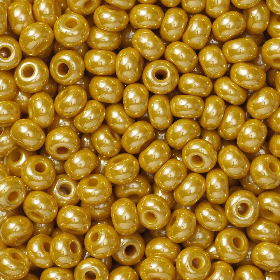 Rocaillesperle 6/0 lys guld uigennemsigtig