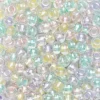 Rocaillesperle 6/0 mix glade pastelfarver, 30 gram glasperler a Ø3,7-4,3 mm