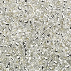 Rocaillesperle 6/0 mm klar/søl