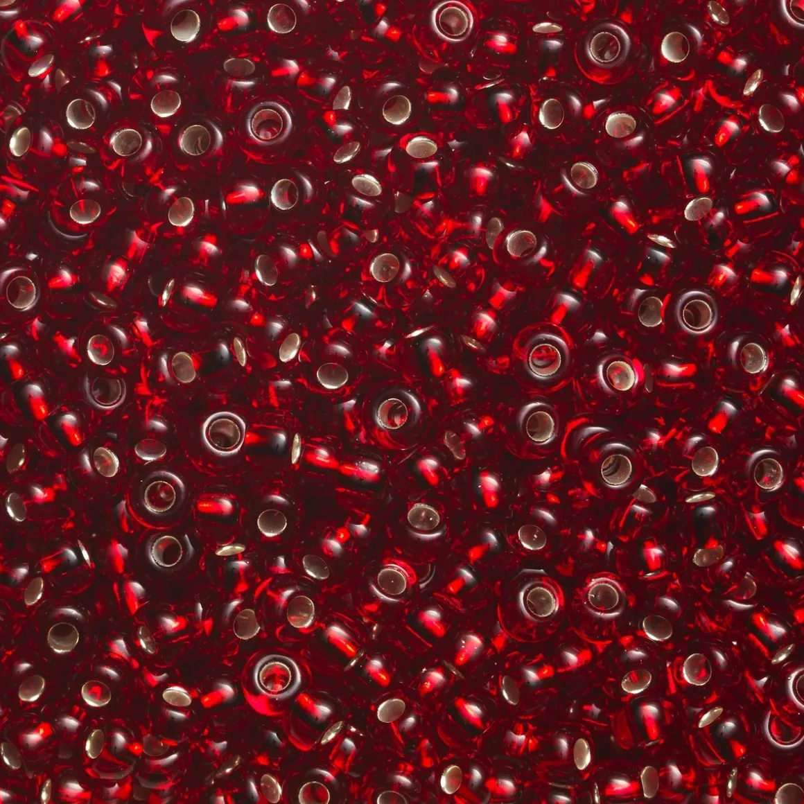 Rocaillesperle 6/0 rød semitr.