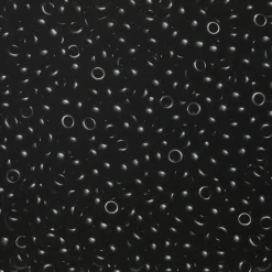 Rocaillesperle 6/0 storpak med ca. 1800 opake, sorte glasperler Ø3,7-4,3 mm