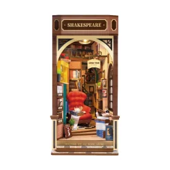 Rolife DIY Booknook Wonderland Bookstore bogstøtter, miniaturediorama – TGB07, 115×200×220 mm