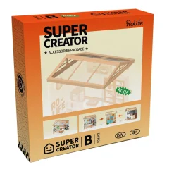 Rolife DIY Super Creator B DWP02 – Flot tag & støvbeskyttelse til Super Creator-dioramaet