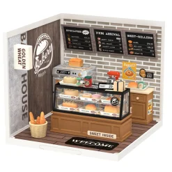 Rolife DIY Super Creator Golden Wheat Bakery miniaturediorama – DW005B, 163×163×152 mm