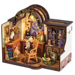 Rolife DIY The Magic Study miniaturediorama – DG166, 210×130×190 mm