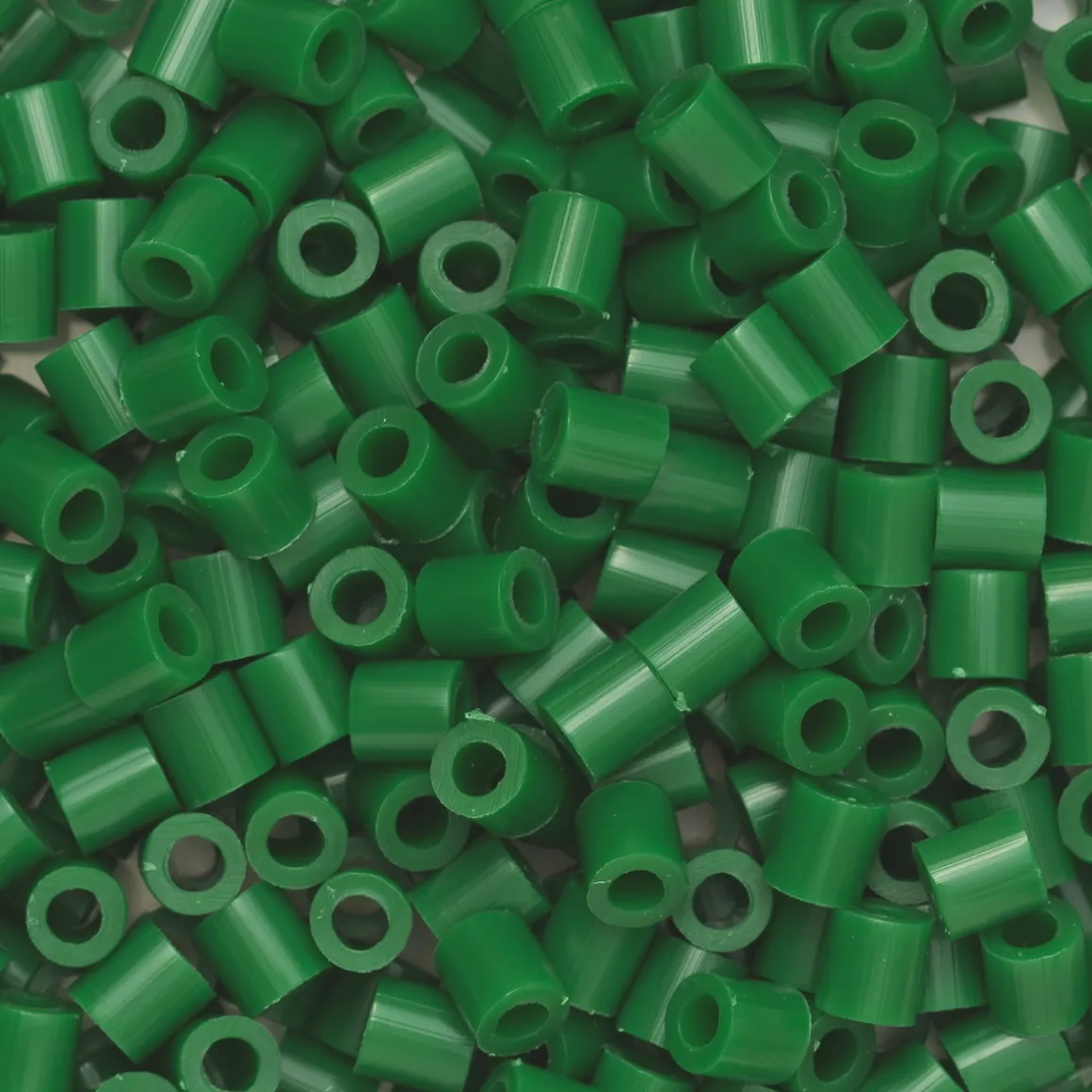 Rørperler Midi 1000 julegrøn, Ø5 mm