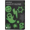 Rørperler Midi kit Make it Glow in the dark, 2000 spooky selvlysende perler a Ø5 mm & 3 stiftplader!