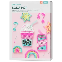 Rørperler Midi-kit Soda Pop og søde sager! 2600 perler à Ø5 mm og 2 perleplader
