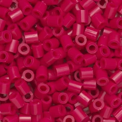 Rørperler Midi 1000 stk. hindbærrød, Ø5 mm