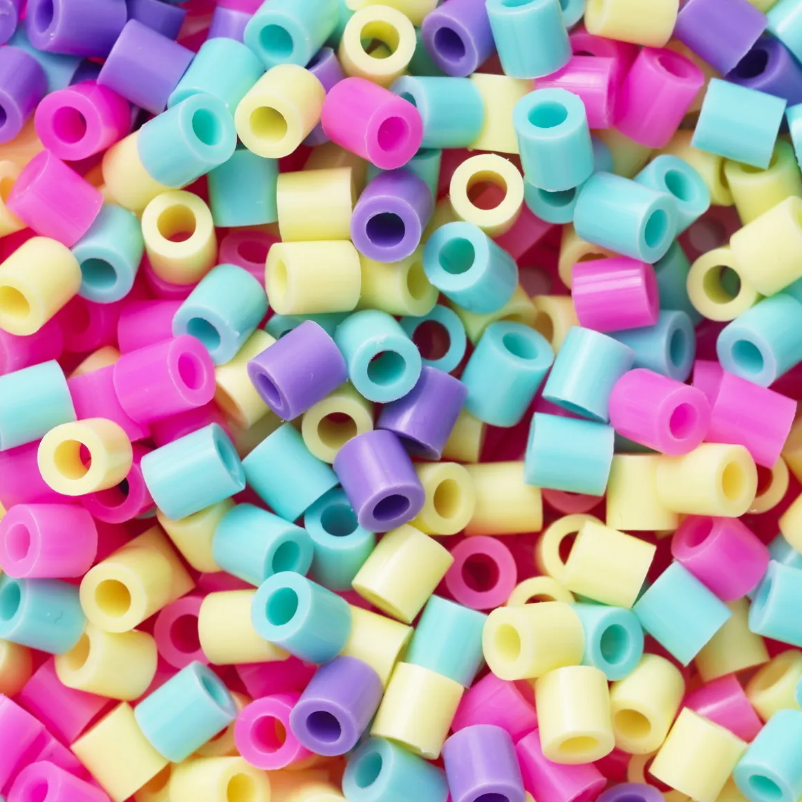 Rørperler Midi 1000 stk. legende bubblegum-mix! Ø5 mm