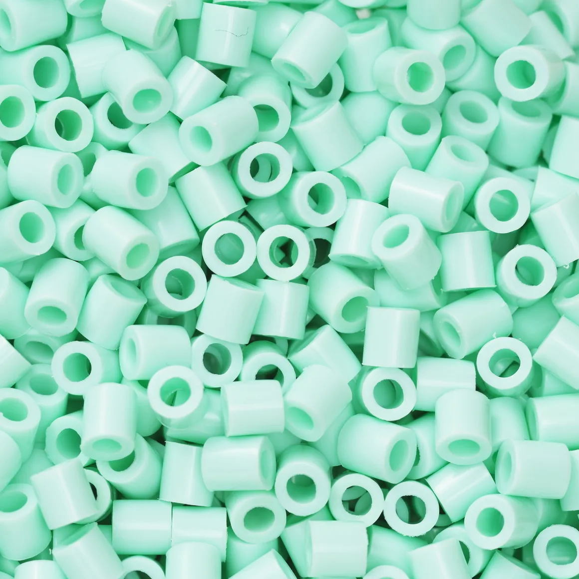 Rørperler Midi 1000 stk. lys mintgrøn, Ø5 mm