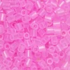 Rørperler Midi 1000 stk. lys rosa gennemsigtige, Ø5 mm