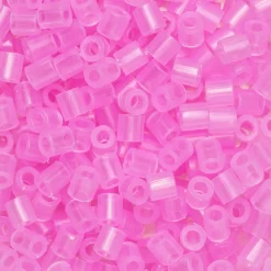 Rørperler Midi 1000 stk. lys rosa gennemsigtige, Ø5 mm