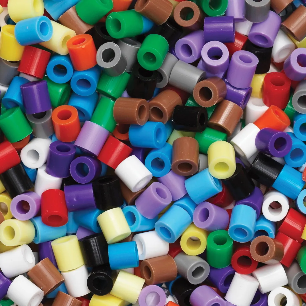 Rørperler Midi 6000 stk. mix i basisfarver, Ø5 mm