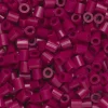 Rørperler Midi 1000 stk. mørk cerise, Ø5 mm