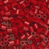 Rørperler Midi 3000 stk. mørkerød, Ø5 mm