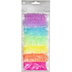 Rørperler Mini mixpack Transparent – 6000 gennemsigtige og glade Mini-perler, som er Ø2,5 mm