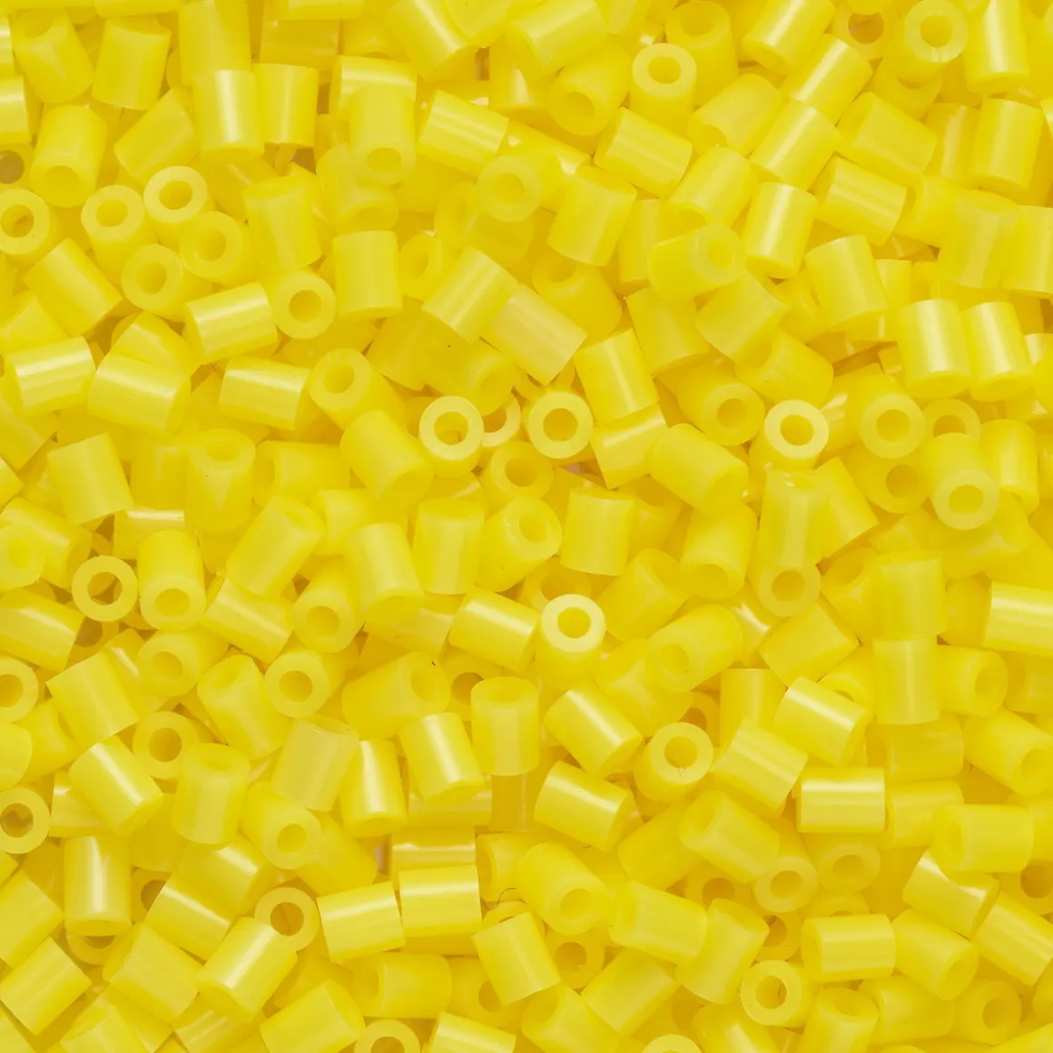 Rørperler Mini 1000 stk gul, Ø2,5 mm