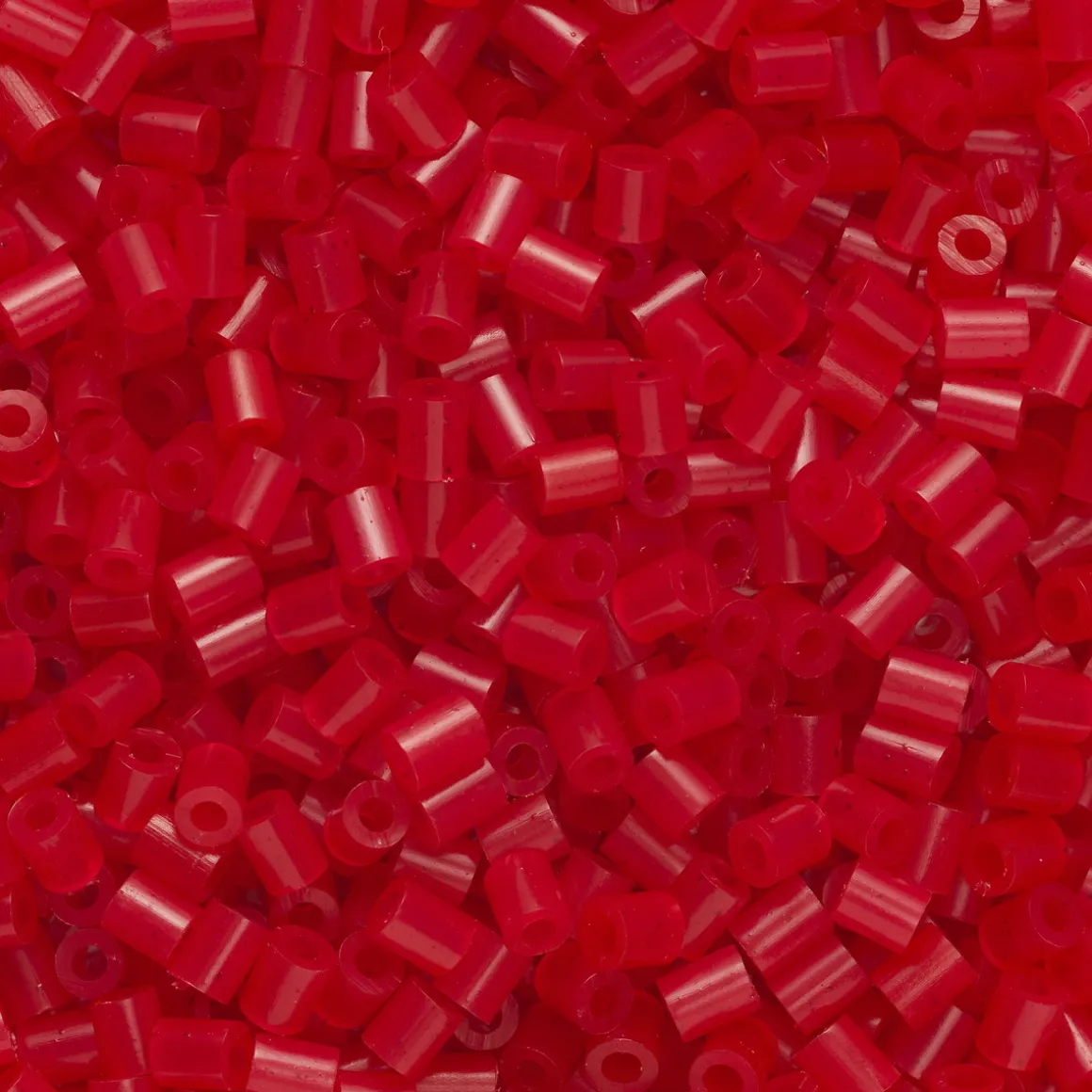 Rørperler Mini 1000 stk rød, Ø2,5 mm